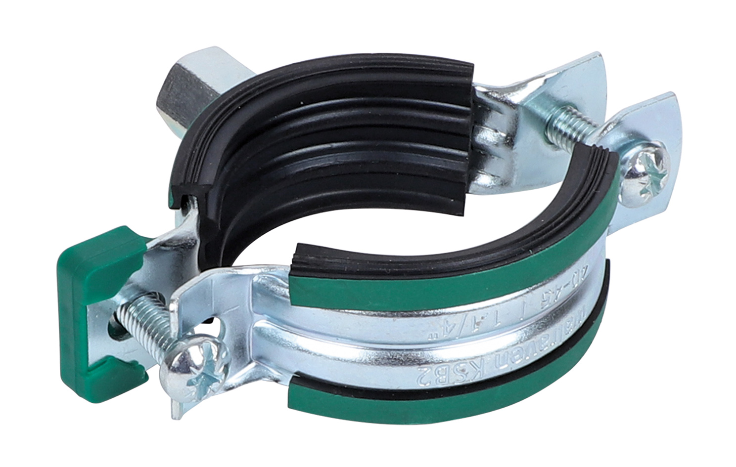 Хомут оцинкованный с epdm 2S М8 31-37мм