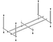 ALEX BAITLER  каркас KS16 Стандарт для акриловых ванн GARDA, NEMI, MADIN 160