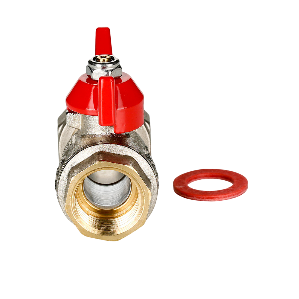 VT.241 Кран шаровой с накидной гайкой 1/2 x 3/4(12/72)