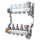 Коллекторный блок VTc.579.EMNX с расходом. и регул. клап. на 11 вых. НЕРЖ. VALTEC