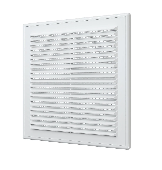 2525Р, Решетка вентиляционная вытяжная АБС 249х249, бел.