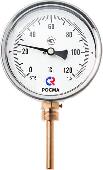 Термометр РОСМА БТ52.211 120С КТ 1,5 L=64ММ G1/2 биметал.радиальный 100 мм