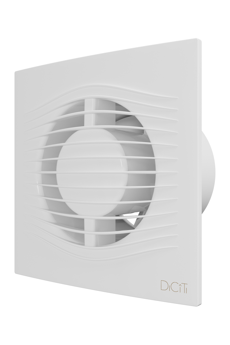 Вентилятор накладной D100 DICITI обр.клапан SLIM 4C