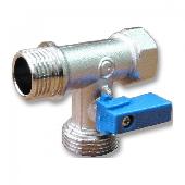 Кран шар. трёхпроходной 1/2-3/4-1/2