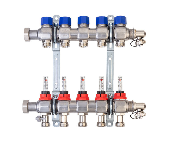 Коллектор для теплых полов Hansa FBH 63 тип 25-С с расходомерами ( 6 контуров) Арт. 256326