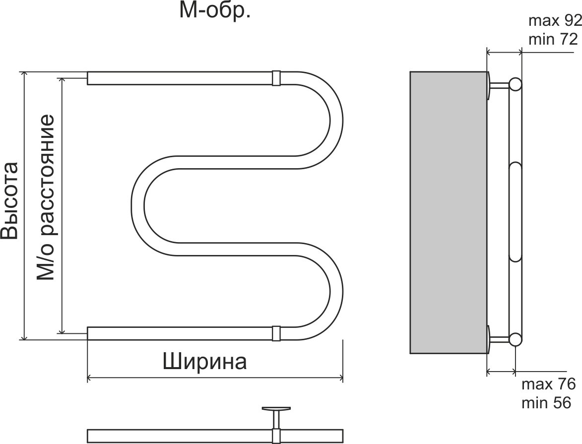 П/с М-образ. 32  600х500 ТЕРМИНУС