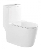 Унитаз-моноблок KN6820000 безободковый, сиденье дюропласт м/лифт, KNOIS