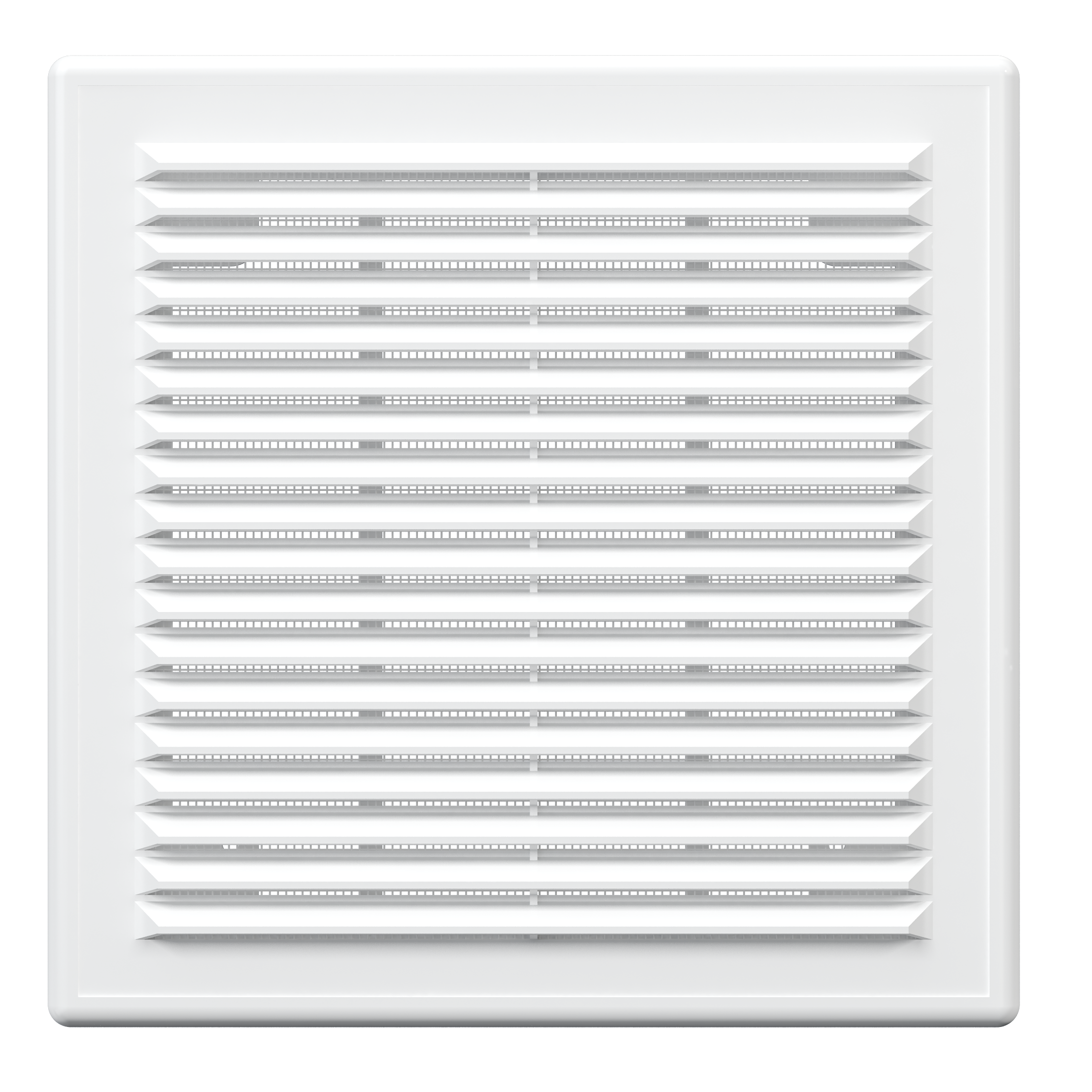 Решетка вентиляционная вытяжная АБС 208х208, бел. 2121Р