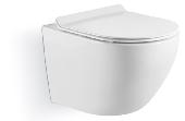 Унитаз напольный BILBAO Mini 48,5см белый, безоб.TORNADO,сиденье slim дюро,soft close IBERICA BLANCA