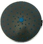 Душ верхний круглый 150мм без подсветки черный пластик, арт.0911015001