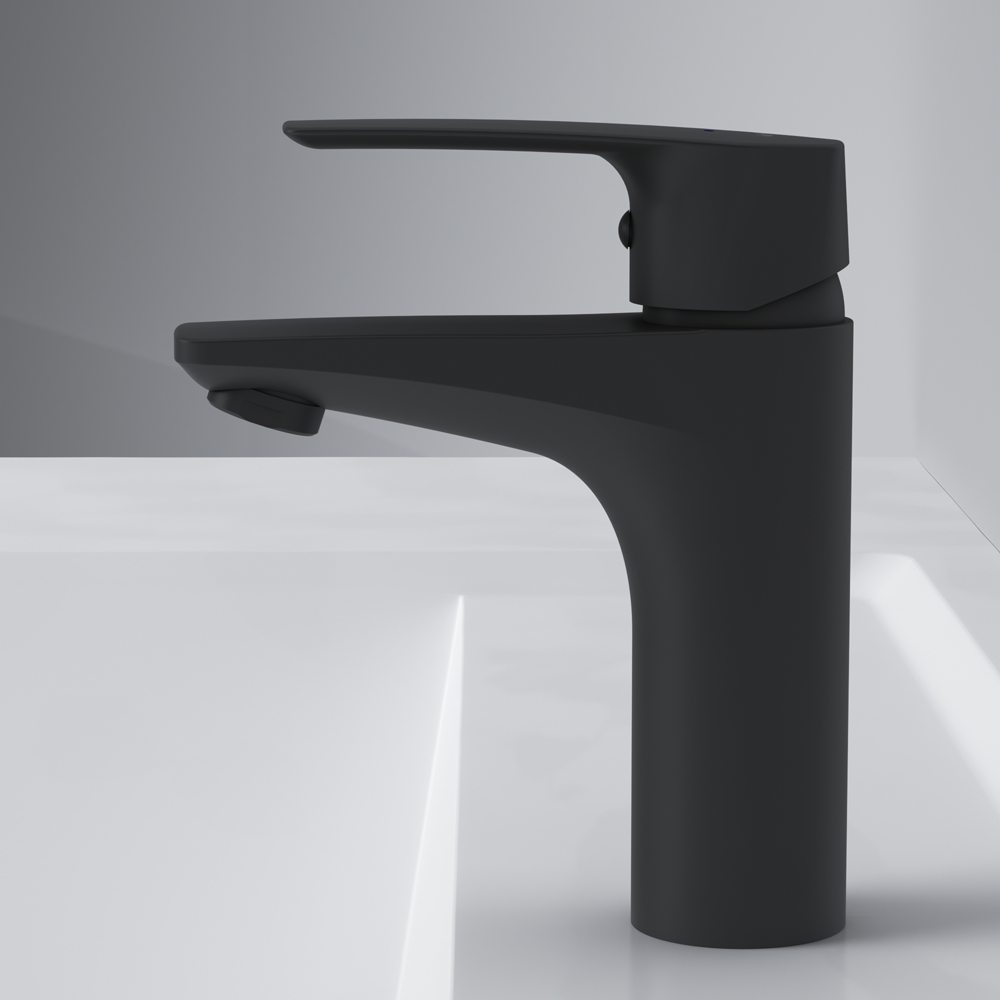 Смеситель для умывальника, ЧЕРНЫЙ F90A02122  GEM АМ.РМ