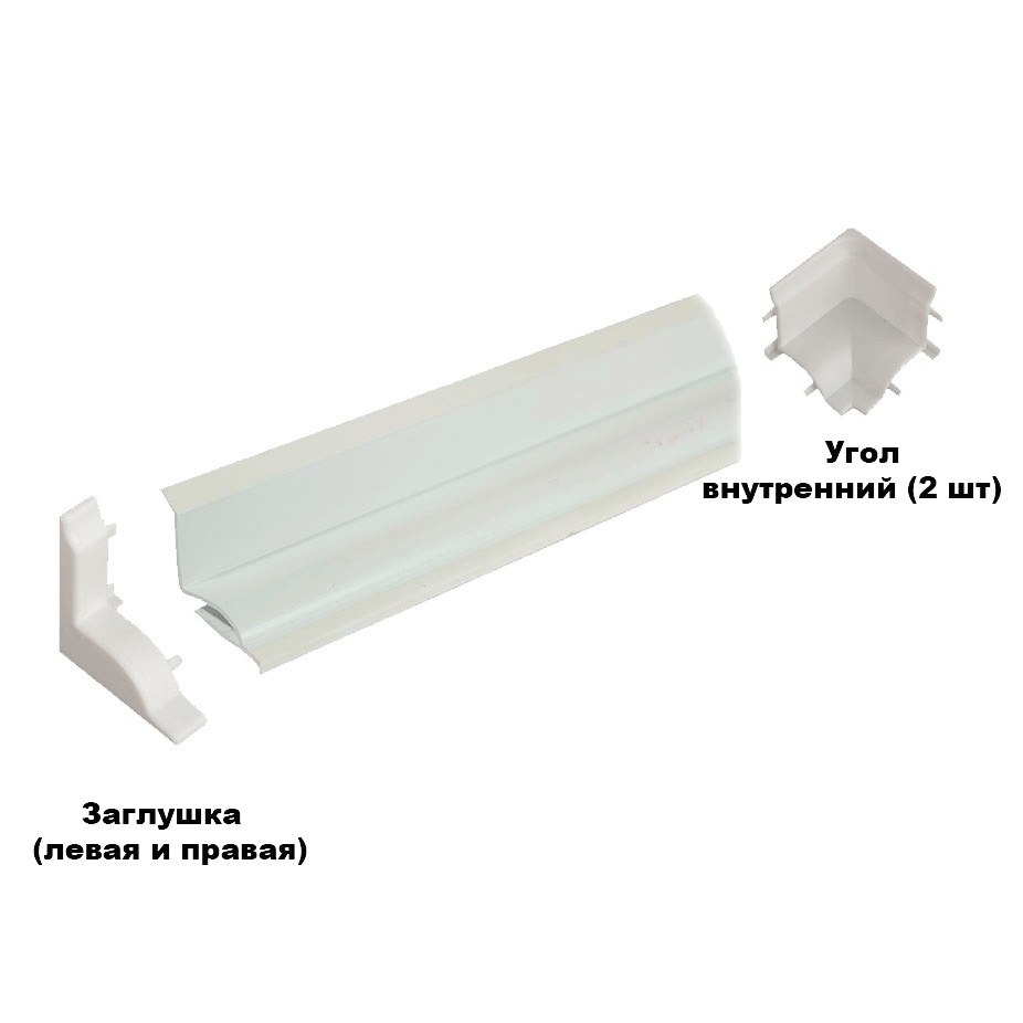 TIM Профили для ванны  длина: 185см *2шт (50/1) уголки и заглушки в комплекте MB05-185-01  2