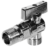 Кран шар. угл. (вода) 1/2