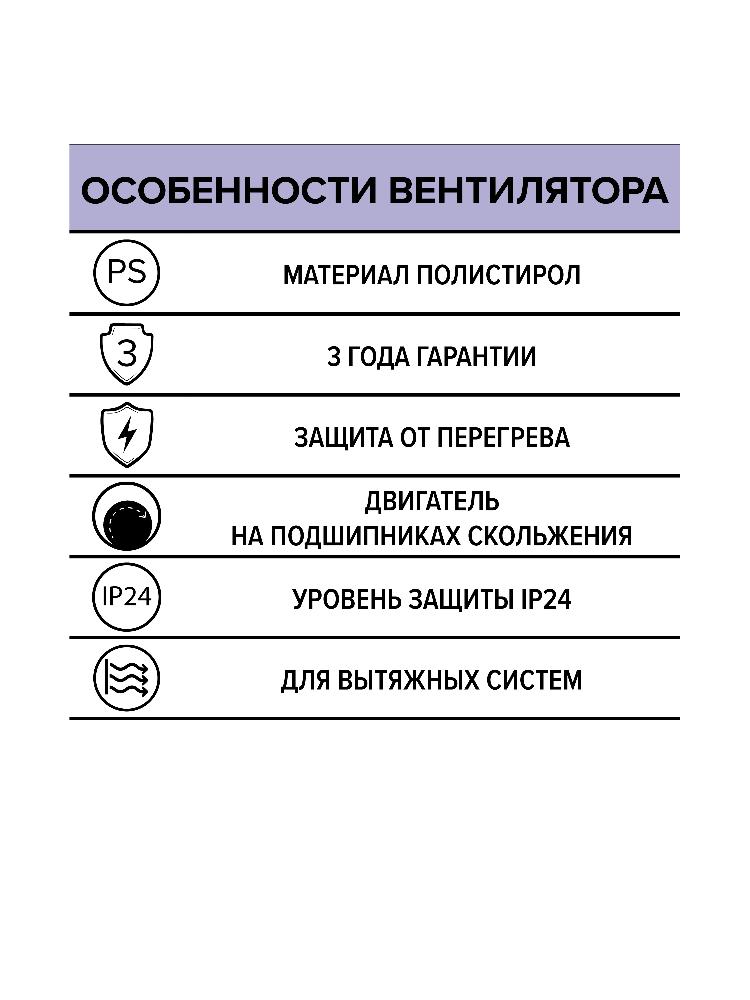 Вентилятор накладной D100 AURAMAX OPTIMA 4