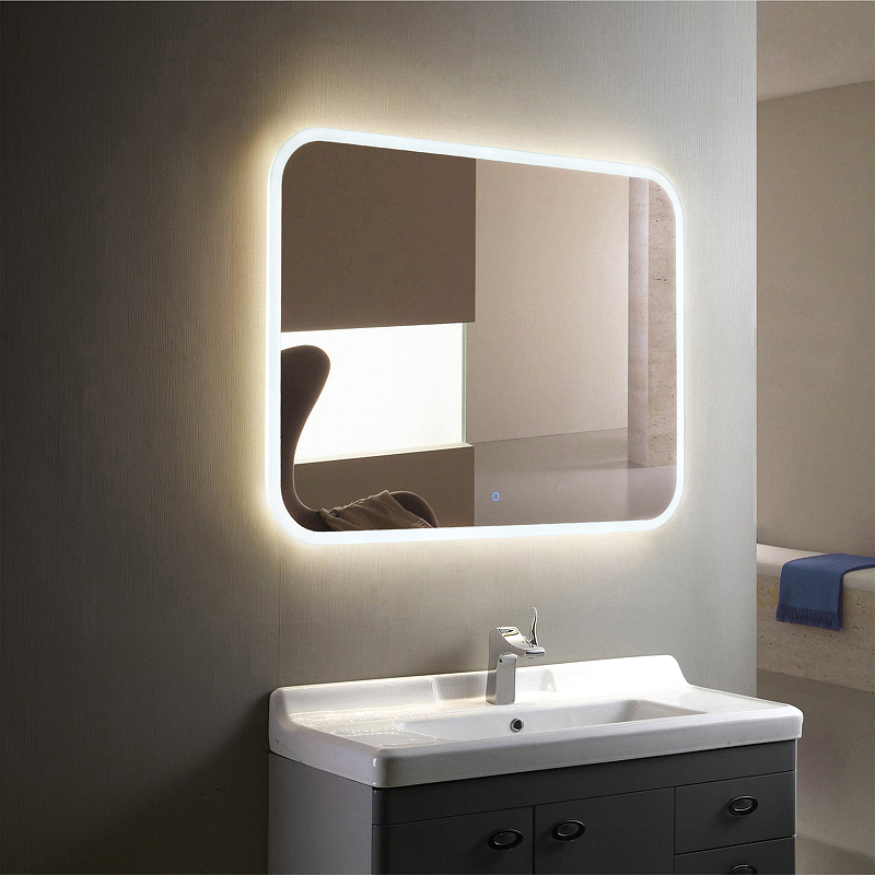 Зеркало Demure Led 900*700 (подсветка.сенсор.выключ)