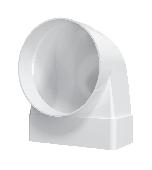 Переходник СКФП D100 90° 55х110 пластик ERA