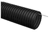 Труба ПНД  D-20 гофрированная с зондом черная (25м)