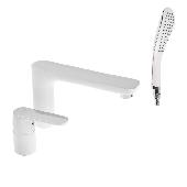 A6519G Смеситель на борт ванны ACCOONA латунь Цвет: белый (8)