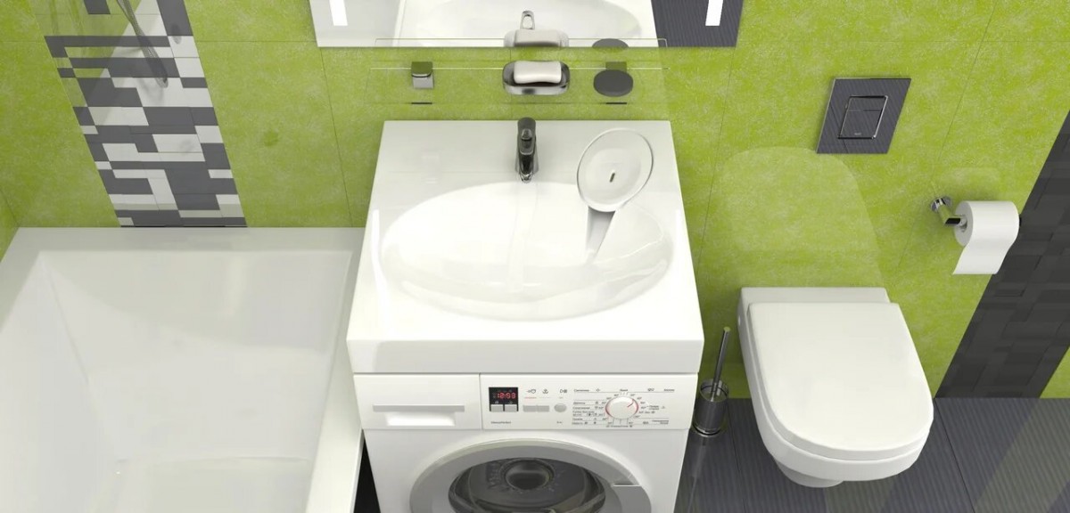 Раковина  над стиральной машиной Мэйси V5D1(595x595x100)+ кронш.+ сифон GRANIT MARR