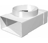 612ТФ10П,Соединитель Т-обр.пластик,плоских воздуховодов 60х120 с выходом на фланц.