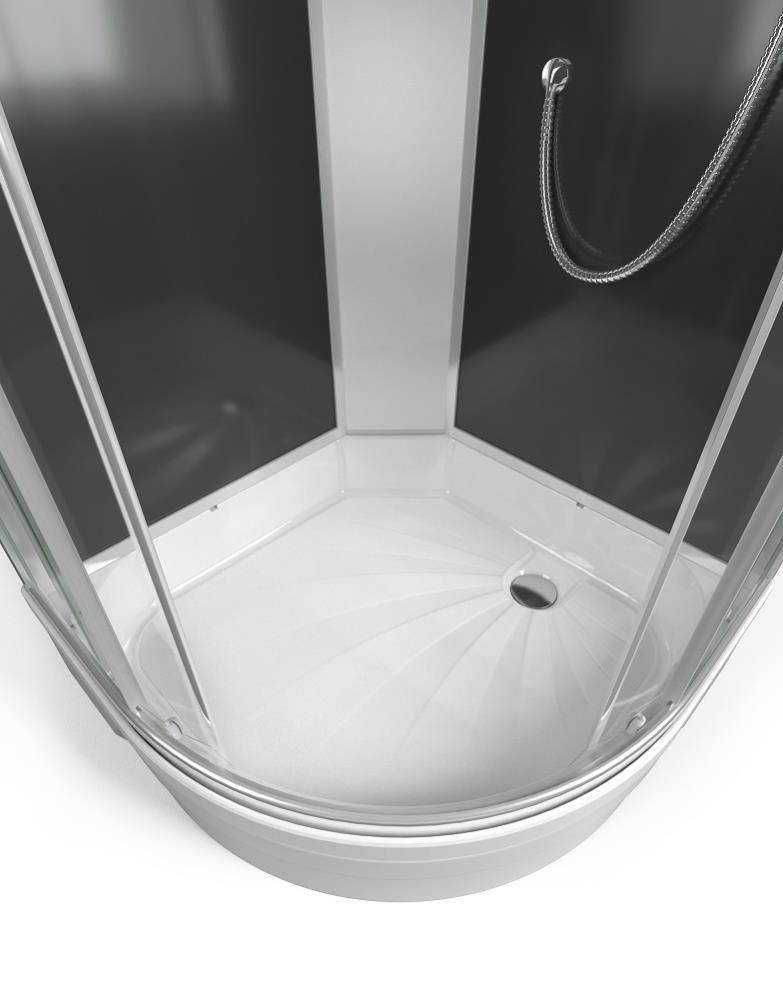 ERLIT Душевая кабина ER350926-C4-RUS 900*900*2260 (без г/м, средний поддон, тонир.стекло)