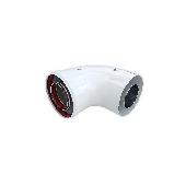 Коакс.отвод Ø60/100 - 90° п/м  (TR.6090F) поворотный