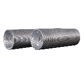 Воздуховод ВА D150 гофрированный L3м алюминий ERA