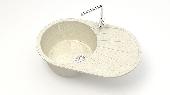 Мойка глян.Касандра Z110Q2(беж.) 730x450x215. Granit MARR BERGG