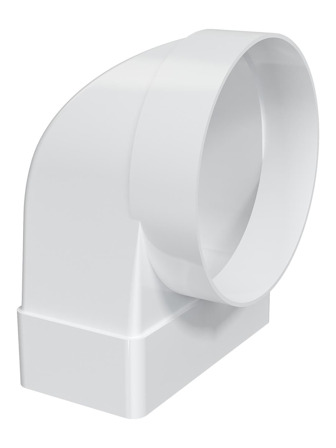 Переходник СКФП D100 90° 55х110 пластик ERA 511СК10ФП