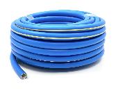 Шланг AQUA FORCE (Soft touch)  СИНИЙ с желтой  полосой 1