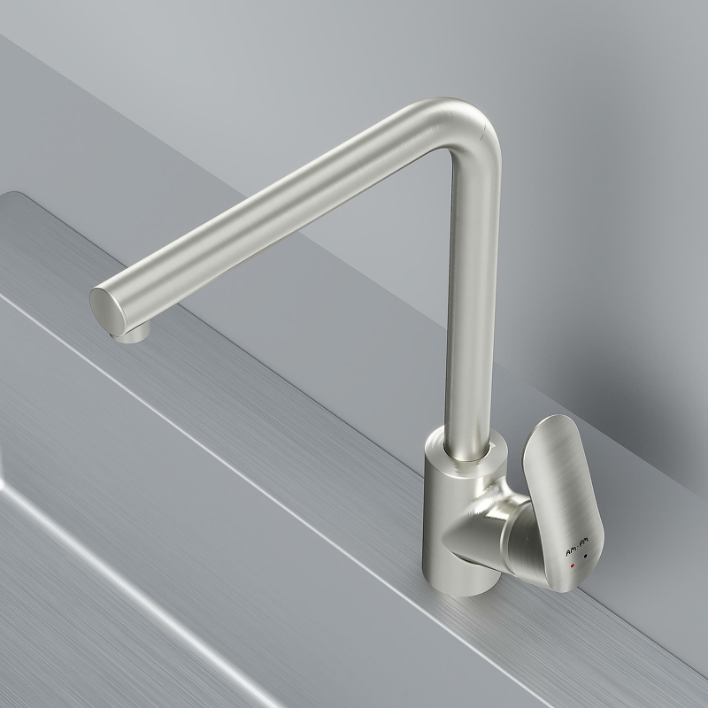 Смеситель для кухни с L-образным изливом, САТИН  F8005011 LIKE АМ.РМ