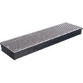 STOUT Конвектор внутрипольный SCQ  75.240.1750 (Решётка ролик, анод алюм) SCQ-1100-0724175