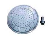 Душ верхний круглый 240мм без подсветки белый пластик, арт.0911025003