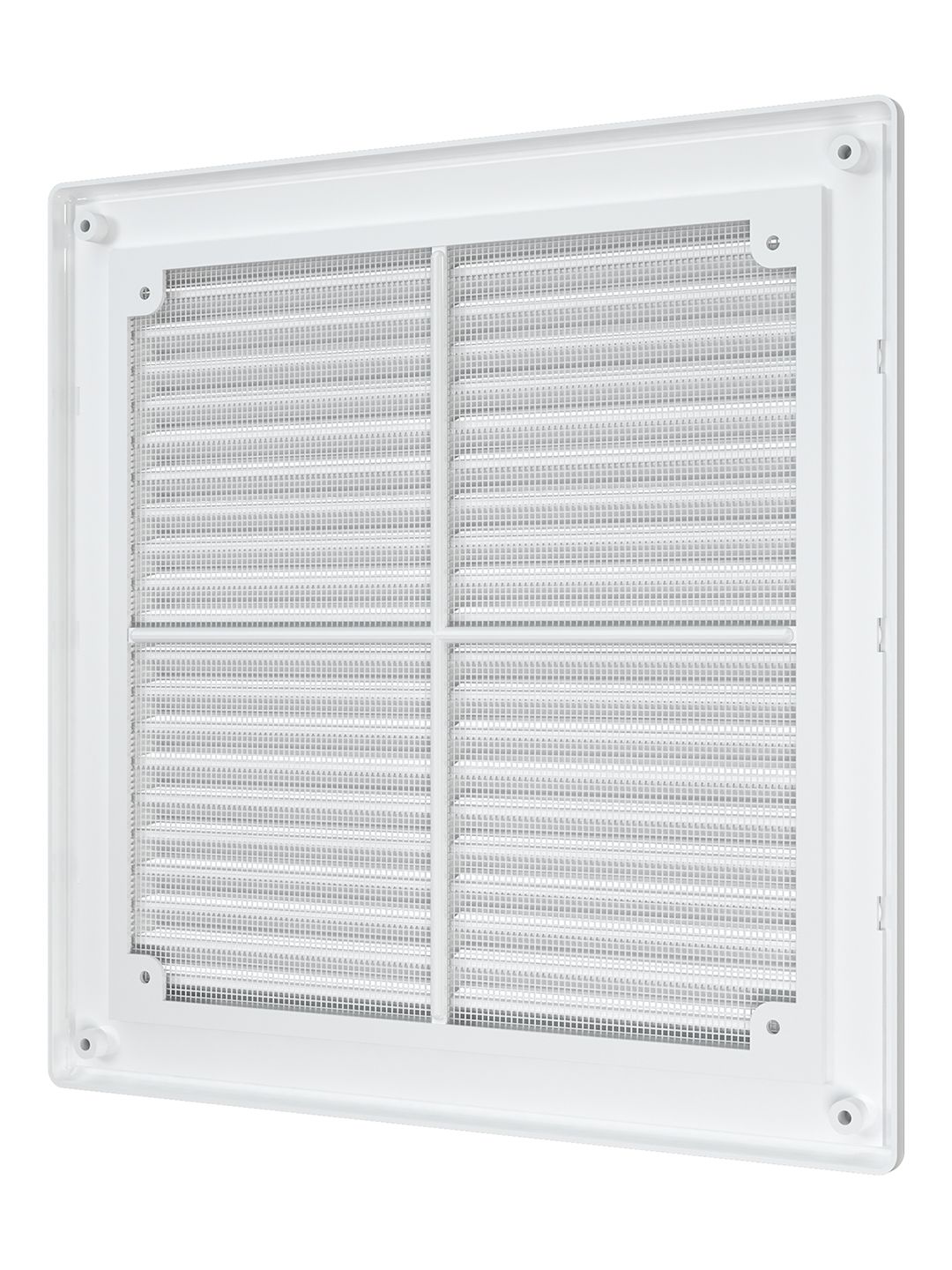 Решетка вентиляционная вытяжная АБС 249х249, бел. 2525Р
