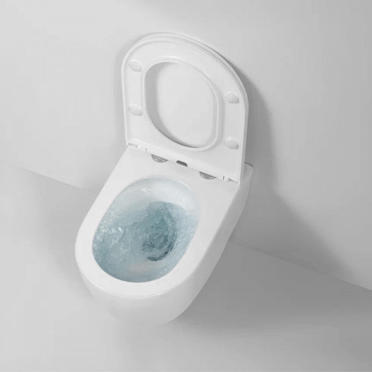 Унитаз подвесной Tornas Rimless(гориз вып,сид дюро Tornas Slim SO, м/лифт,быстросъем) 082137, BERGES