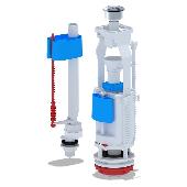 Арматура к бачку с бок.подв.кнопка метал. одинар.1/2