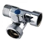 Кран шар. трёхпроходной 1/2-3/4-1/2