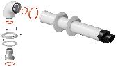 Комплект коакс. дым. СТАНДАРТ 60/100-0,9м KRATS (Navien Deluxe 75/100 стар.) в ком.адап. 60/75 и фл.