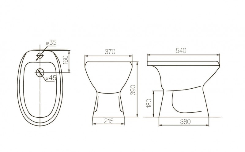 Биде напольное Люкс, Киров