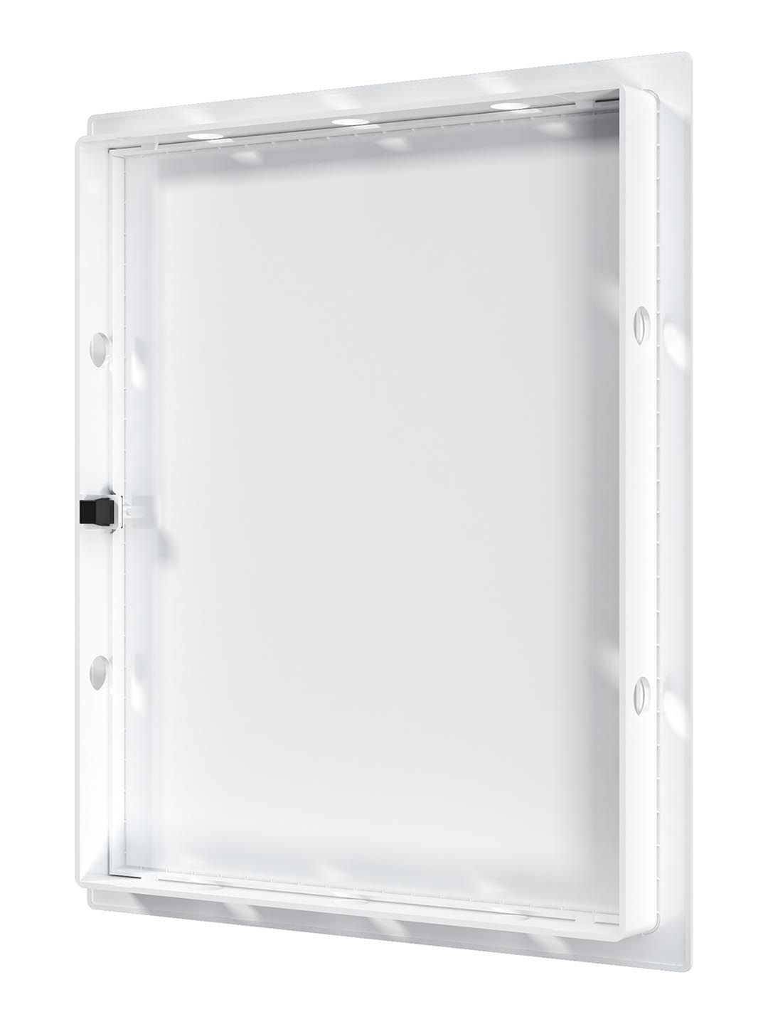 Люк ревизионный LN фланец 200х245 нажимной 224х274 пластик EVECS L2025N