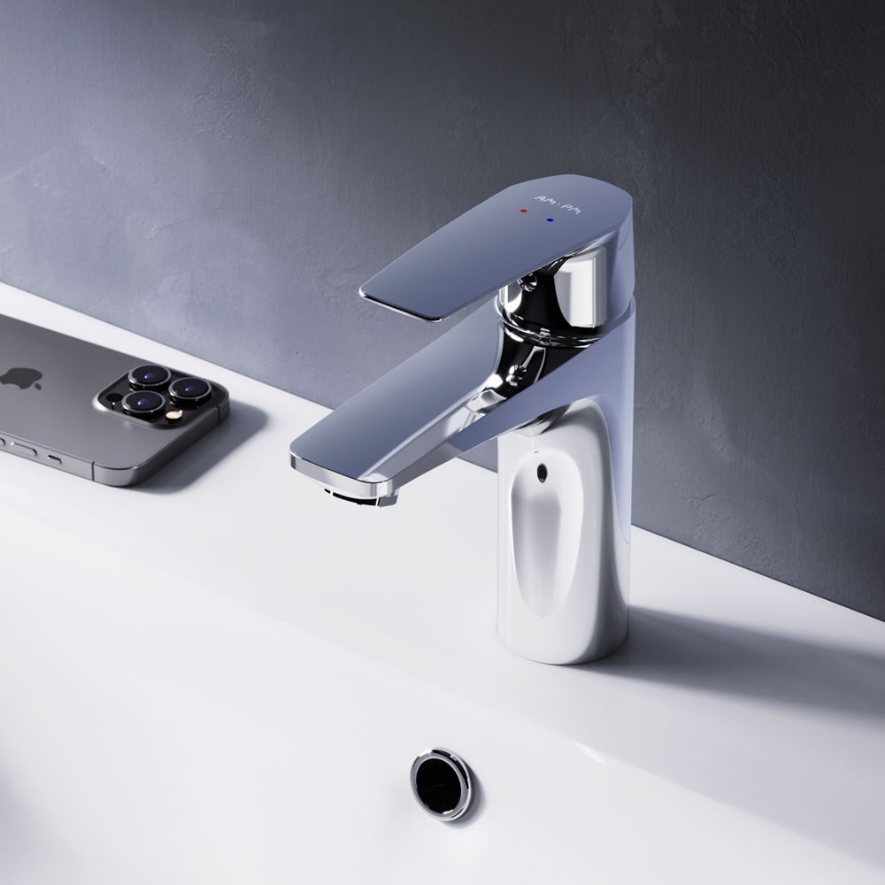 Смеситель для умывальника, ХРОМ  F90А02100  GEM АМ.РМ