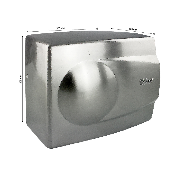 6910 GFmark Сушилка для рук, скоростная, антивандальная корпус из нержавеющей стали, МАТОВАЯ, 1500W