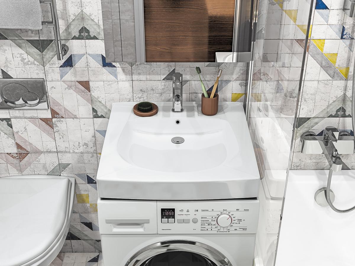 Раковина Пилот-60 (615*605) c кронштейном, крепежом и сифоном, SANTEK (1.WH30.1.971)