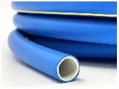 Шланг AQUA FORCE (Soft touch)  СИНИЙ с желтой  полосой 3/4 50м (7 атм, 10кг)