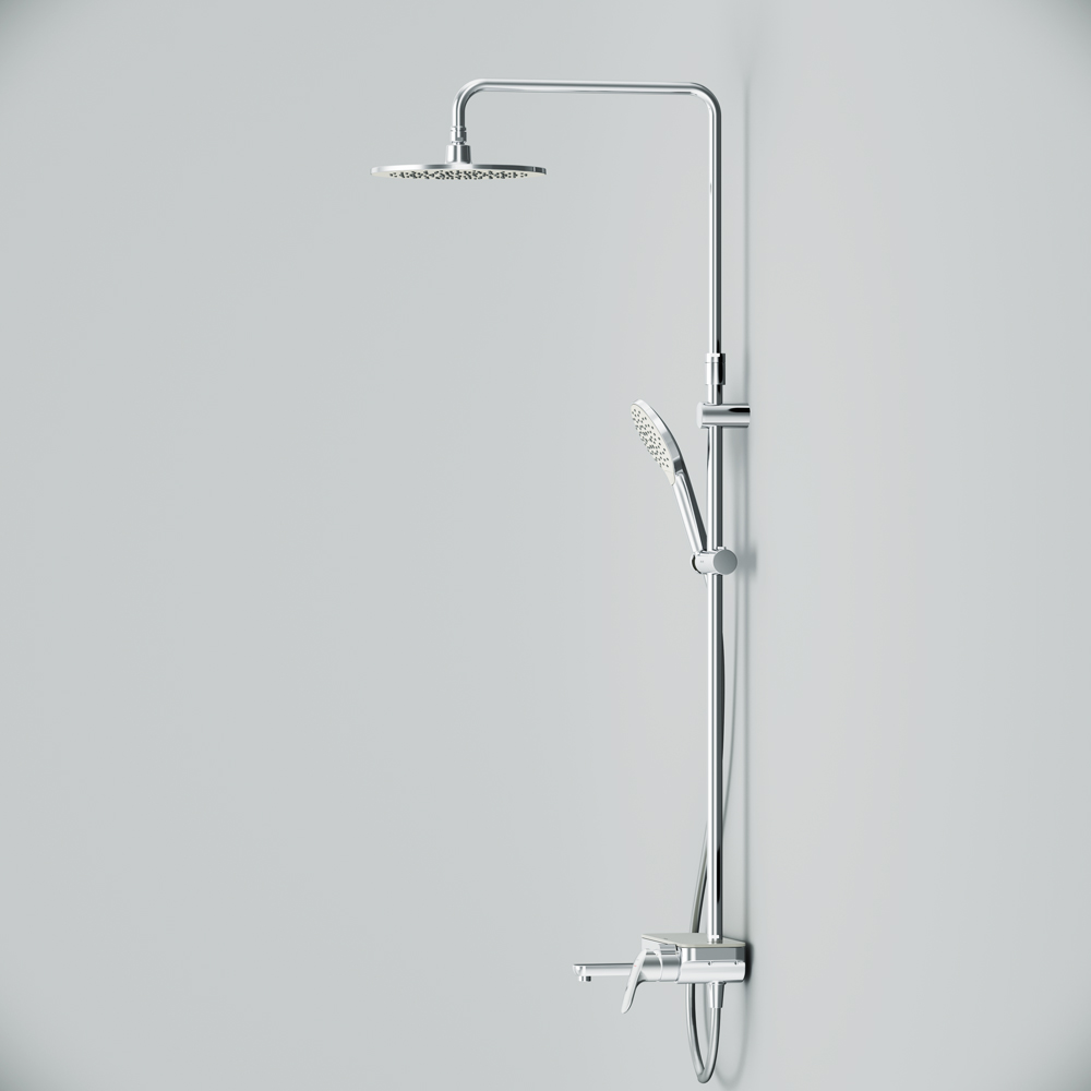 Душевая система,набор: верхний душ d 254 мм, ручной душ 3 функции d 120мм F0780700 Like, AM.PM