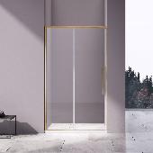 Душевая дверь Slim-N VDS-4SN100CLG, 1000, брашированное золото, стекло прозрачное, VINCEA