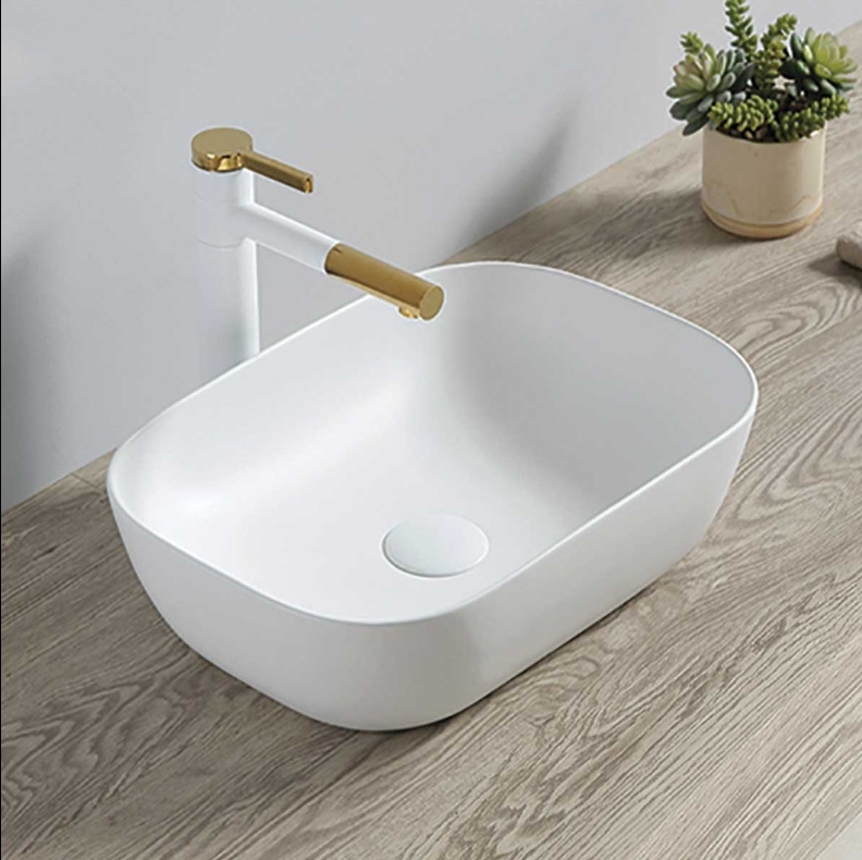 Раковина керамическая VBS-102 455*330*130 белая, VINCEA