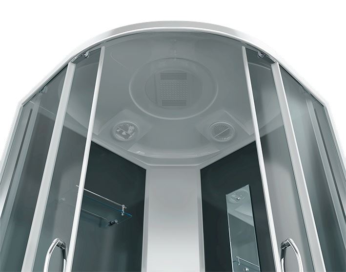 ERLIT Душевая кабина ER3509P-C4-RUS 90*90*215 (без г/м, низкий поддон, тон.стекло)