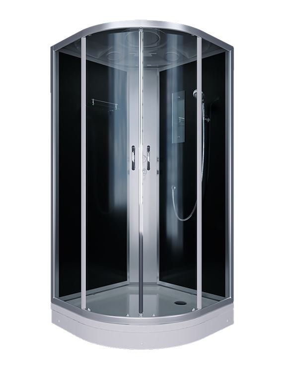 ERLIT Душевая кабина ER3508P-C4-RUS 80*80*215 (без г/м, низ.поддон, тон.стекло)