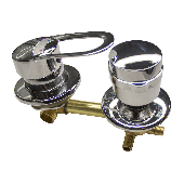 Смеситель 3-х режимный 100 мм в сборе выводы под хомут, арт.0921075003